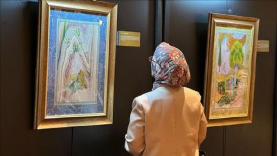 Minyat�rlerle Fakrname sergisi Taksim'de sanatseverlerle bulu�tu